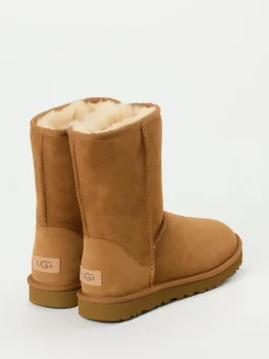– Lammfell-Boots aus Veloursleder cognacfarben*UGG Discount