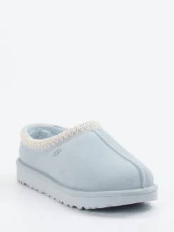 Damen UGG – Lammfell-Clogs aus Veloursleder eis