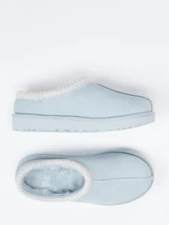 Damen UGG – Lammfell-Clogs aus Veloursleder eis