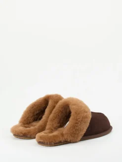 – Lammfellhausschuh aus Veloursleder Dunkel*UGG Hot