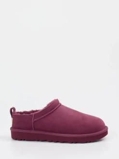 – Lammfell-Hausschuh aus Veloursleder beeren*UGG Sale