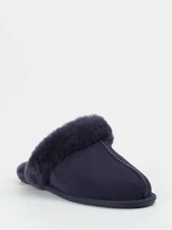 – Lammfell-Pantoffeln aus Veloursleder dunkel*UGG