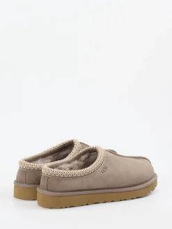 Damen UGG – Lammfell-Slipper aus Veloursleder taupe