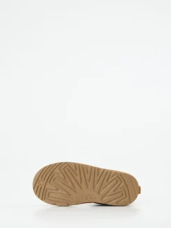 Kinder UGG – Lammfell-Stiefelette aus Veloursleder camel