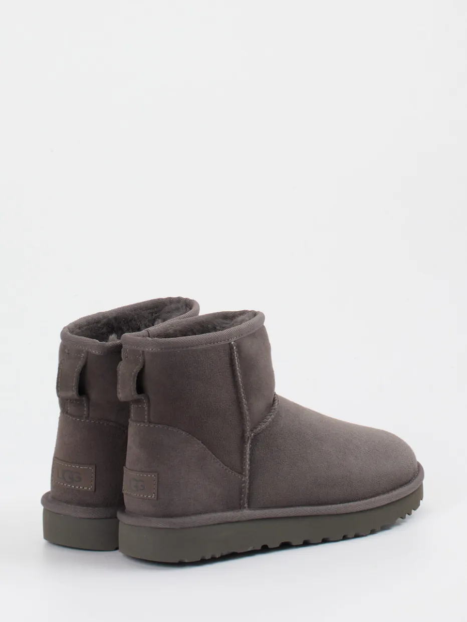 Damen UGG – Lammfell-Stiefelette aus Veloursleder