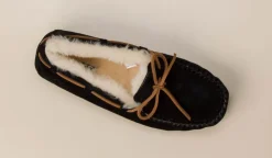 Damen UGG – Mokassin-Hausschuh aus Veloursleder