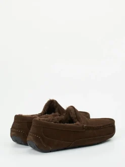 Herren UGG – Mokassin-Hausschuh aus Veloursleder Dunkel