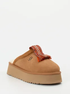 Damen UGG – Mules aus Veloursleder mit Plateau