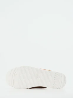 Damen UGG – Plateau-Sandalen aus Kalbleder cognacfarben