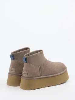 – Plateau-Stiefeletten aus Veloursleder taupe*UGG Online