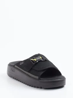 – Slides aus Textil mit Mesh und Neondetails*UGG Discount