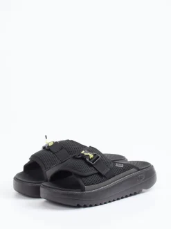 – Slides aus Textil mit Mesh und Neondetails*UGG Discount