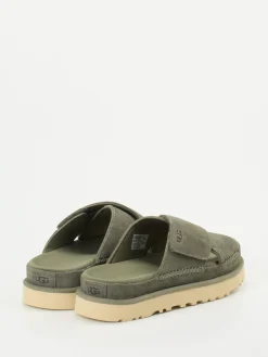 – Slides aus Veloursleder in Oliv*UGG