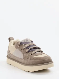 Herren UGG – Sneaker aus Veloursleder und Mesh in Taupe