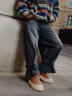 Herren UGG – Stiefeletten aus Veloursleder hell