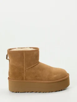 Damen UGG – Stiefeletten aus Veloursleder karamell