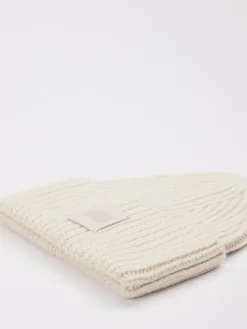 Damen UGG – Strickmütze aus Textil in Creme