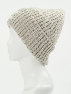 Damen UGG – Strickmütze aus Textil in Hellbeige