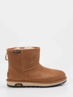 Damen UGG – Winter-Boots aus Veloursleder cognac