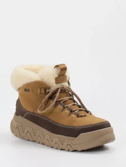 Damen UGG – Winterboots aus Veloursleder cognac
