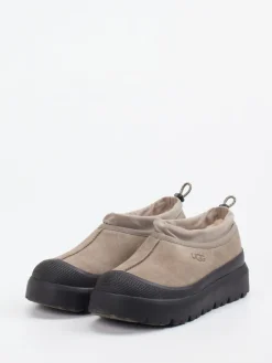 Herren UGG – Winter-Slipper aus Veloursleder Taupe