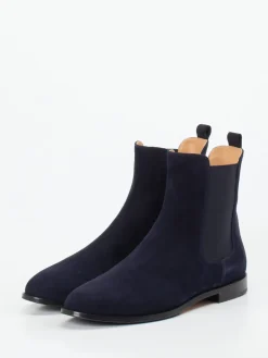 Damen Unützer – Chelsea Boots aus Veloursleder Dunkel