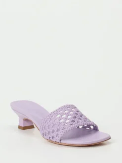 – Mules aus Flechtleder in Flieder*Unützer New