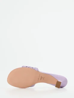 – Mules aus Flechtleder in Flieder*Unützer New