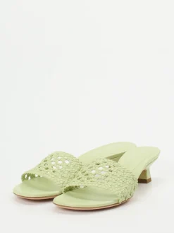 – Pantolette aus Flechtleder in Pastell*Unützer Clearance