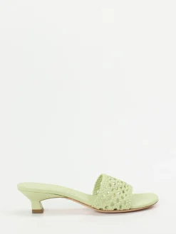 – Pantolette aus Flechtleder in Pastell*Unützer Clearance