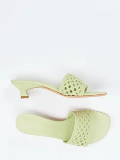 – Pantolette aus Flechtleder in Pastell*Unützer Clearance