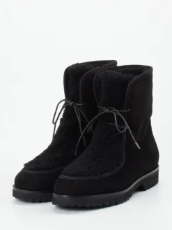 – Schnürstiefelette aus Veloursleder*Unützer Hot