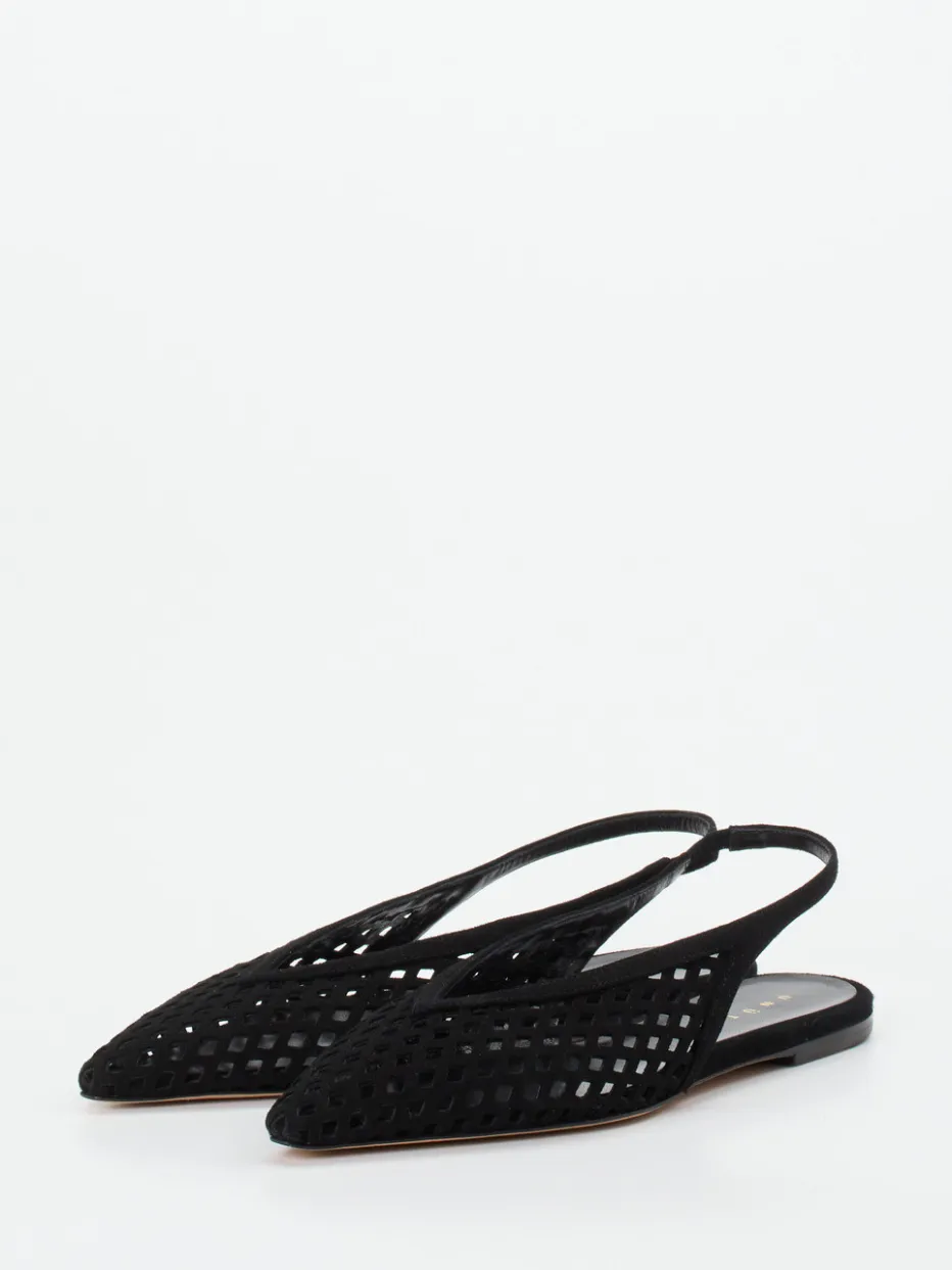 – Slingback-Ballerinas aus Veloursleder*Unützer Hot