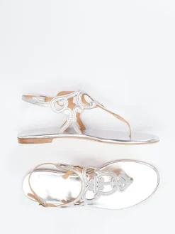 Damen Unützer – Zehentrenner-Sandalen aus Lackleder