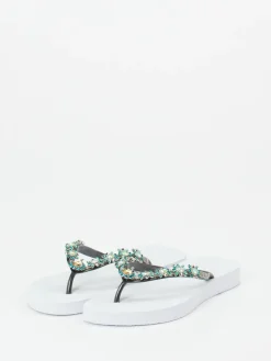 Damen Uzurii – Zehentrenner aus Gummi mit Strassbesatz