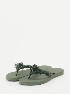 – Zehentrenner aus Gummi mit Perlenbesatz*Uzurii Online