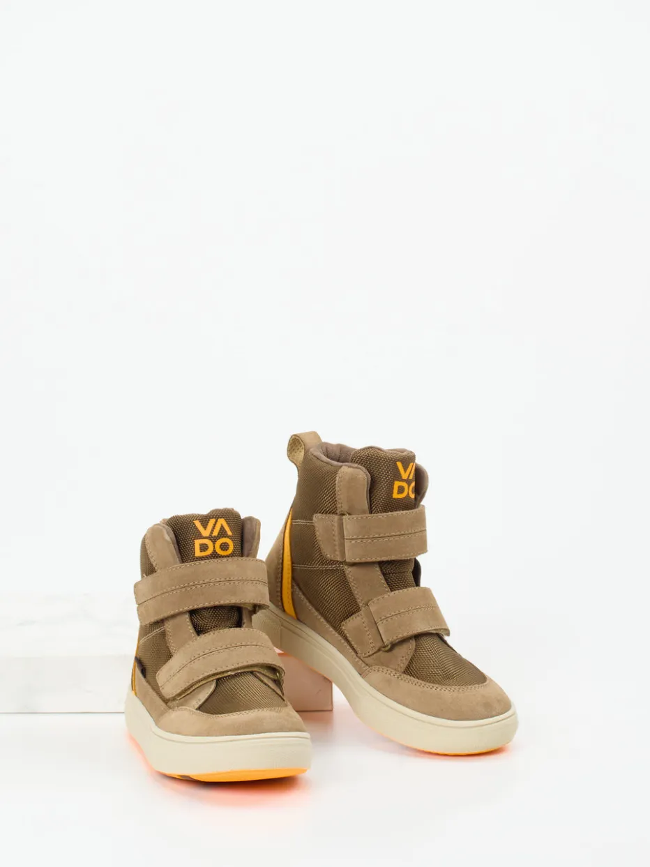– High-Top-Sneaker aus Veloursleder Sand*Vado Sale