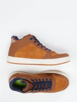 Kinder Vado – Mid-Top-Sneaker aus Veloursleder rost