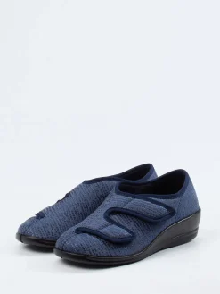 – Hausschuh aus Textil Dunkel*Varomed Clearance