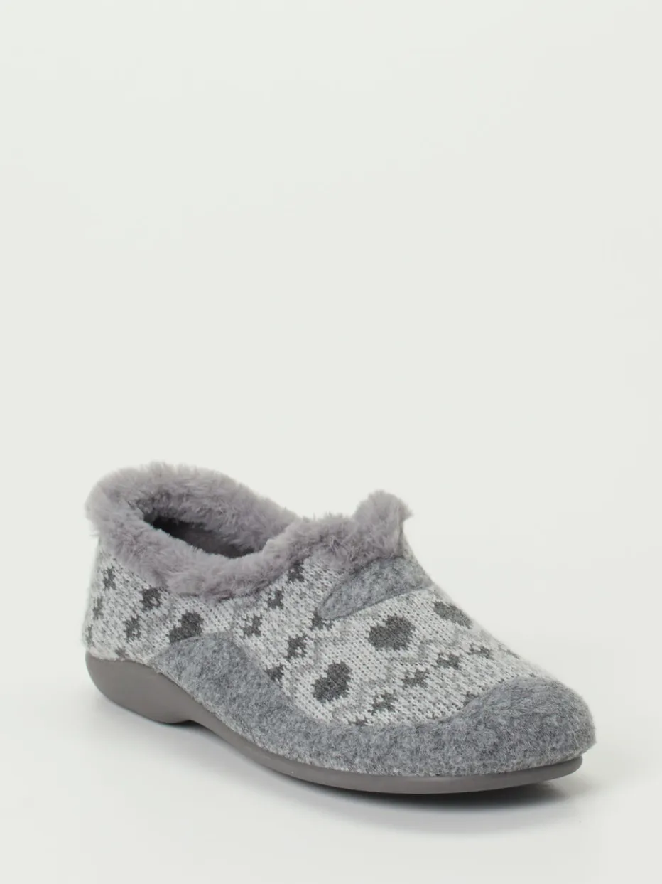 Damen Varomed – Hausschuhe aus Textil im Norwegerstil