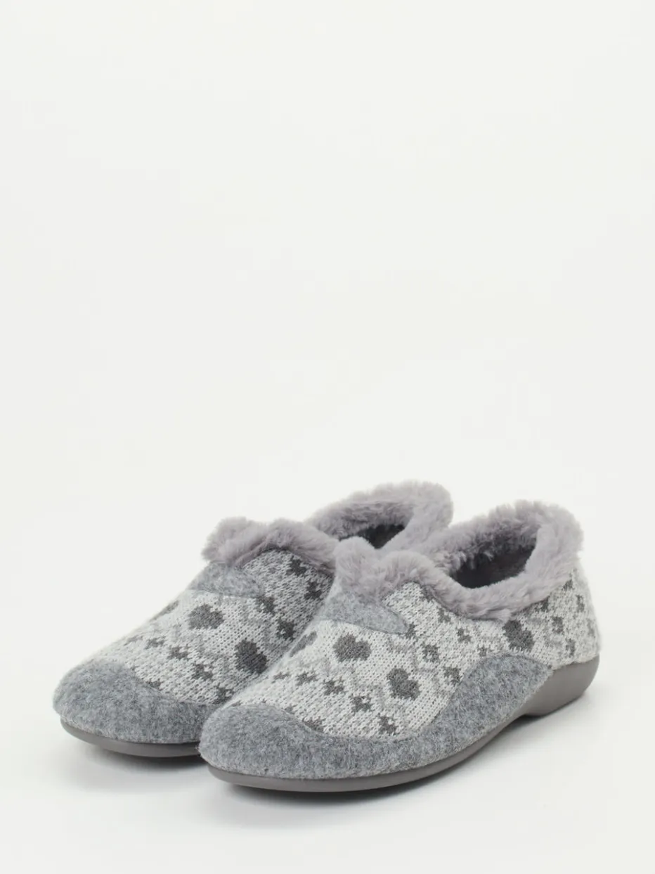 Damen Varomed – Hausschuhe aus Textil im Norwegerstil