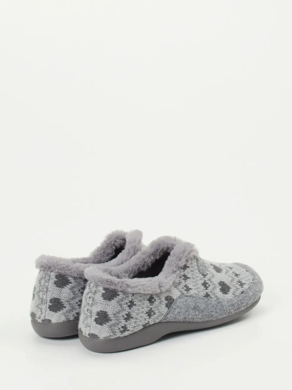 Damen Varomed – Hausschuhe aus Textil im Norwegerstil