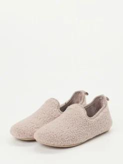 Damen Varomed – Hausschuhe aus Teddyfleece in Altrosa