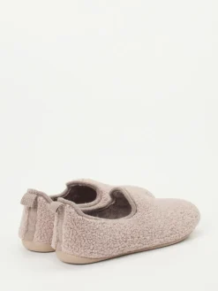 Damen Varomed – Hausschuhe aus Teddyfleece in Altrosa