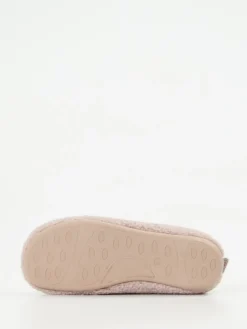 Damen Varomed – Hausschuhe aus Teddyfleece in Altrosa