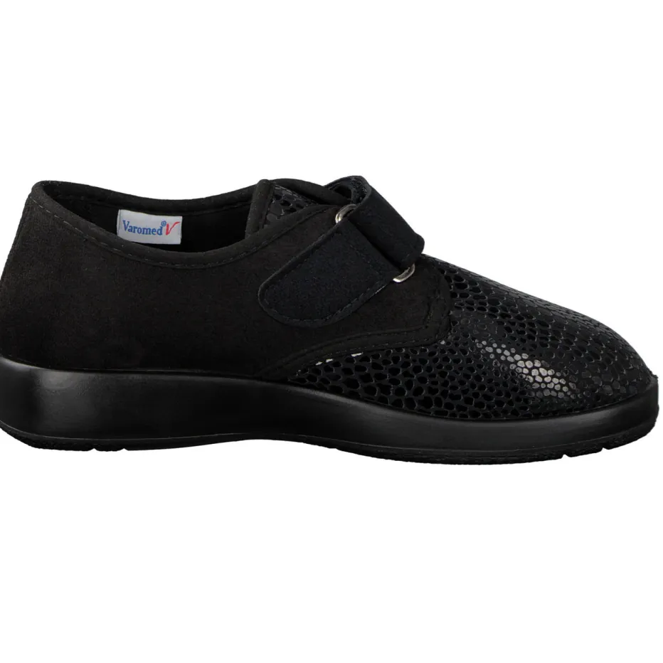 – Klett-Halbschuh aus Textil mit Reptilprägung*Varomed Clearance