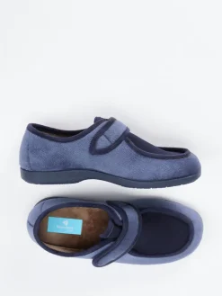 Damen Varomed – Klett-Hausschuh aus Textil in Dunkel