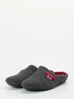 – Pantoffeln aus Textil in Anthrazit*Varomed Sale