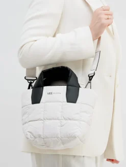 Damen VeeCollective Berlin – Mini Tote Bag aus Nylon Offwhite