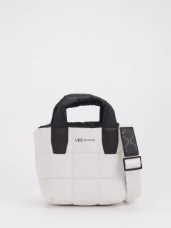 Damen VeeCollective Berlin – Mini Tote Bag aus Nylon Offwhite